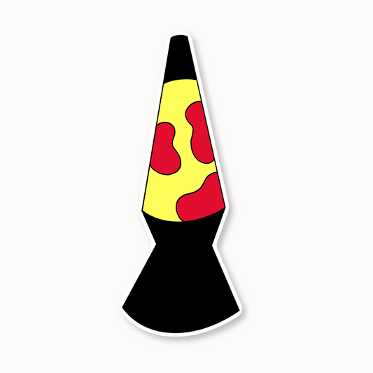 Lava Lamp Waterproof Vinyl Sticker, 1.3” x 3”