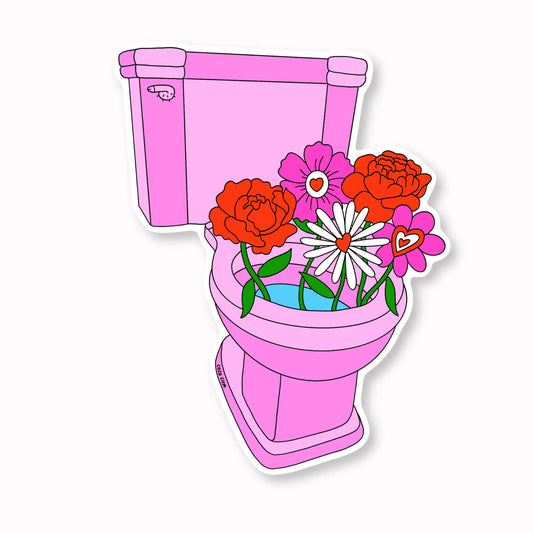 Flower Potty Sticker