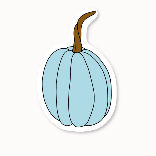 Blue Pumpkin Vinyl Sticker