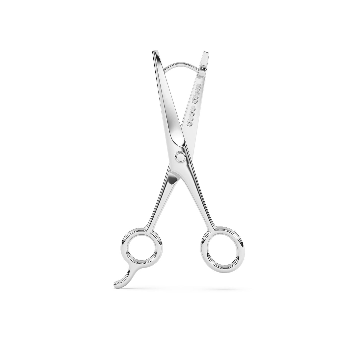 Hairdressing Shear Earrings in Silver