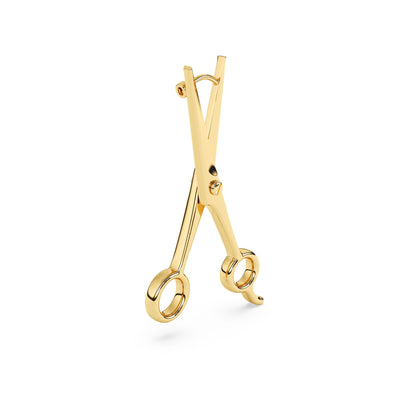 Hairdressing Shear Earrings in Gold