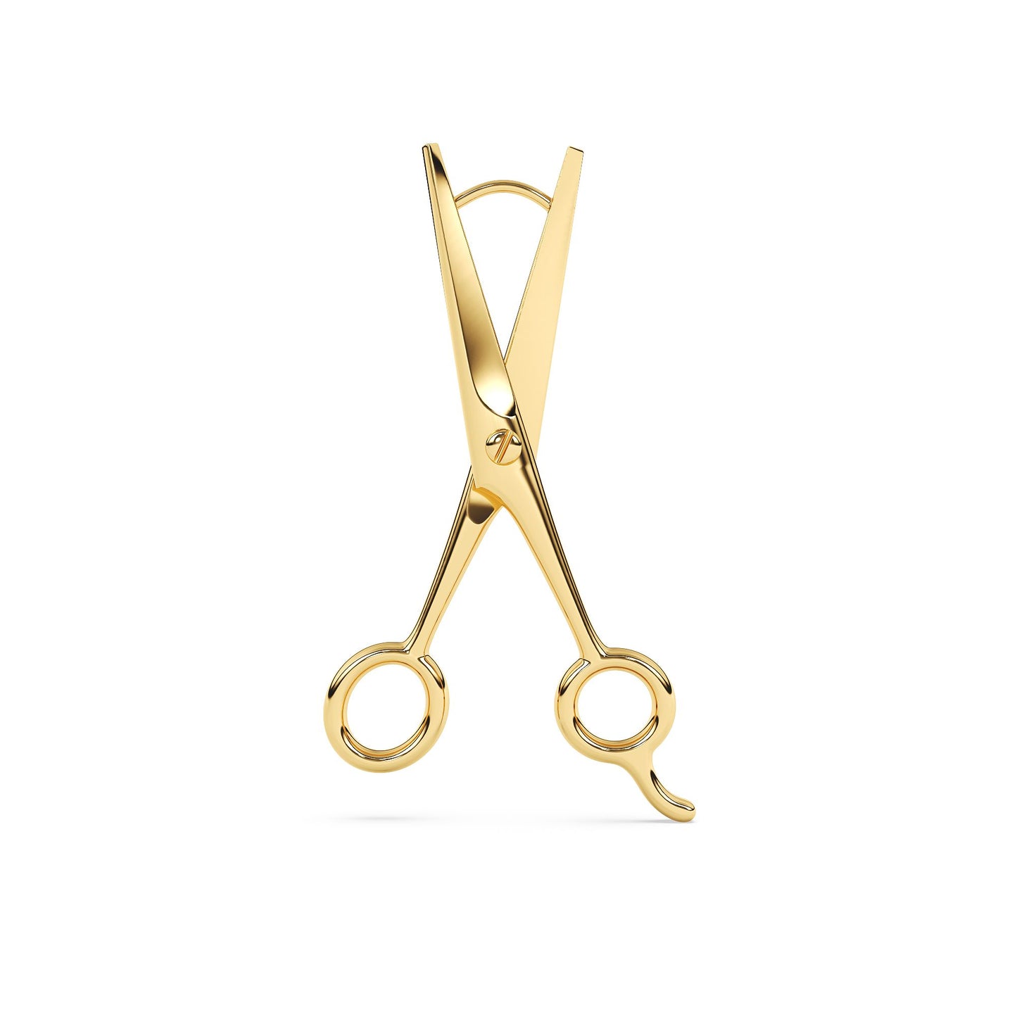 Hairdressing Shear Earrings in Gold